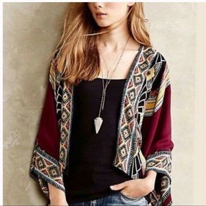 Bohemian Patterned Kimono Cardigan